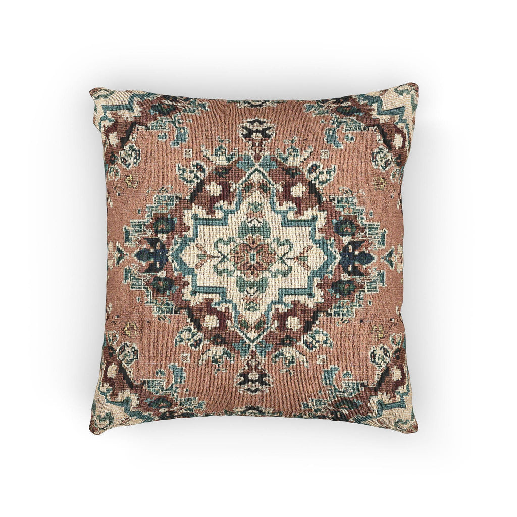 Vintage Kilim Woven Pillow with Insert, 17" x 18" - Haven Walls