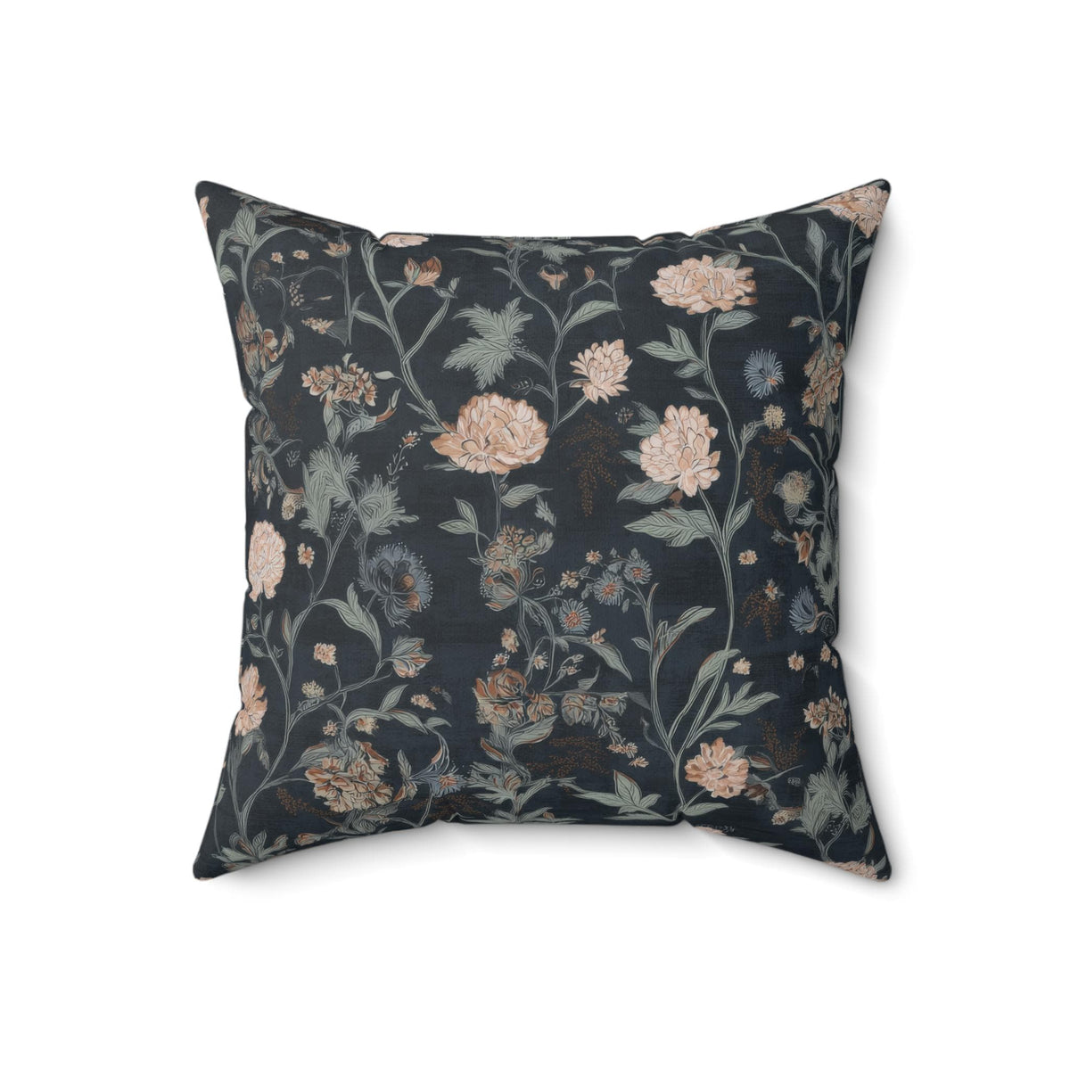 Whimsigoth Baroque Faux Linen Throw Pillow with Insert - Haven Walls