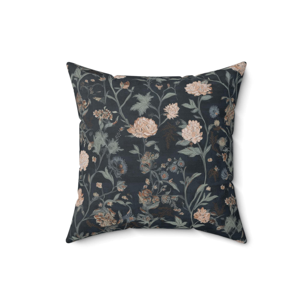 Whimsigoth Baroque Faux Linen Throw Pillow with Insert - Haven Walls