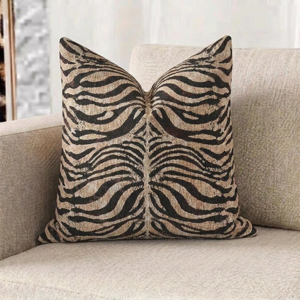 Wild Stripes Woven Pillow with Insert, 17" x 18" - Haven Walls