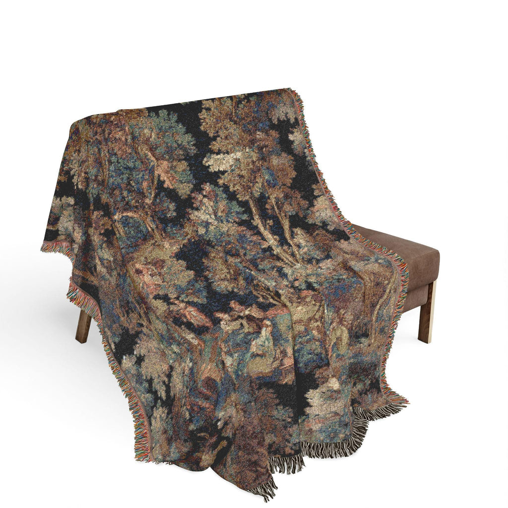 Woodland Forest Woven Throw Blanket - Haven Walls