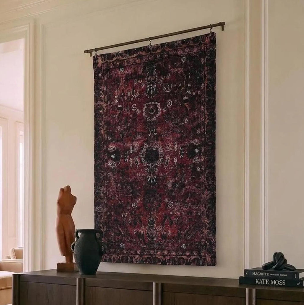 Woven Persian-Inspired Wall Tapestry 26" x 36" - Haven Walls