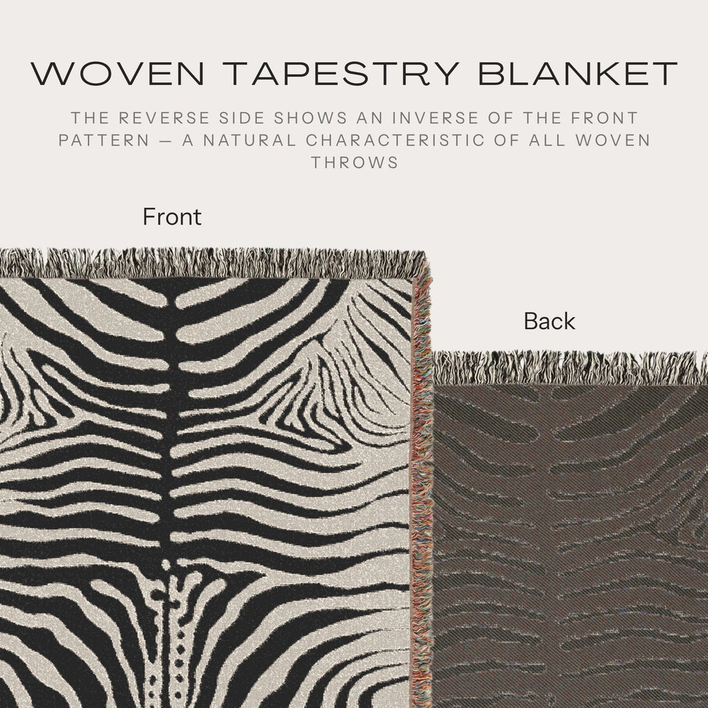 Zebra Stripe Woven Throw Blanket - Haven Walls
