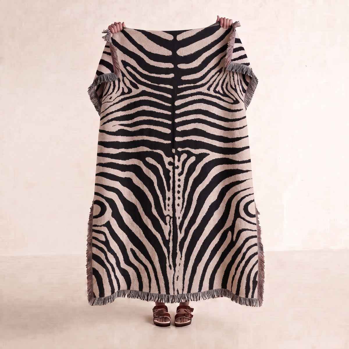 Zebra Stripe Woven Throw Blanket - Haven Walls