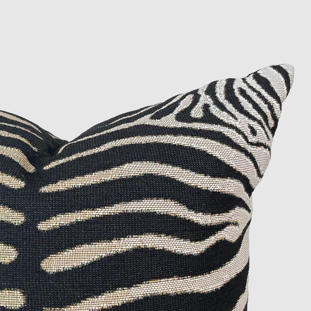 Zebra Stripe Woven Throw Pillow with Insert, 17" x 18" - Haven Walls